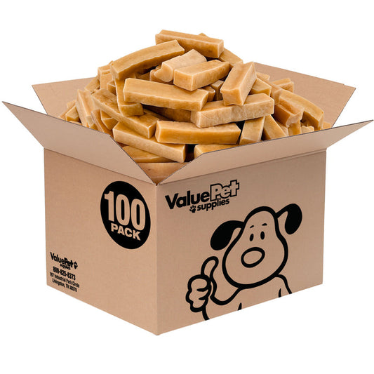 ValueBull Himalayan Yak Cheese Dog Chews, Small, 100 Count Wholesale Pack - Small - 100 Bars