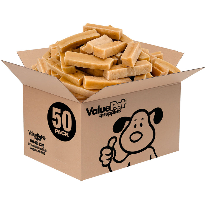 ValueBull Himalayan Yak Cheese Dog Chews, Small, 50 Count Bulk Pack - Small - 50 Bars