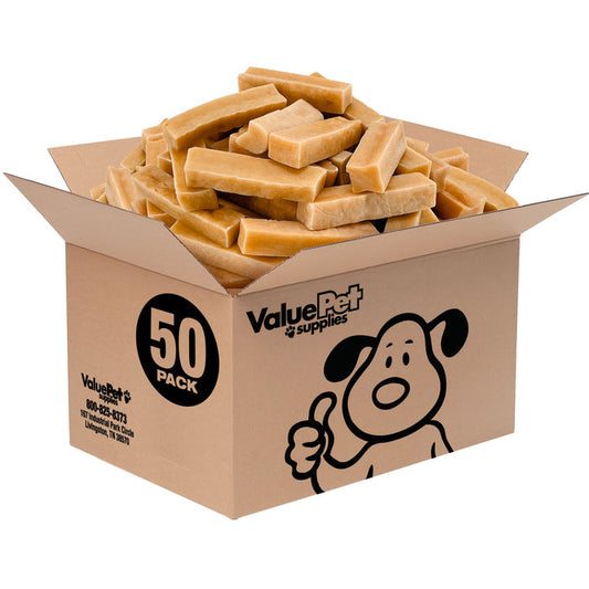 ValueBull Himalayan Yak Cheese Dog Chews, Small, 50 Count Bulk Pack - Small - 50 Bars