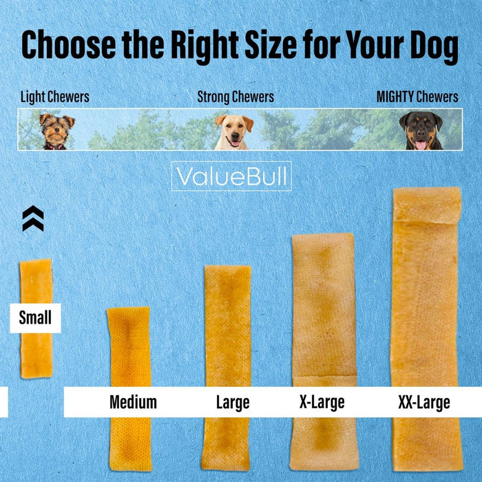 ValueBull Himalayan Yak Cheese Dog Chews, Small, 50 Count Bulk Pack - Small - 50 Bars