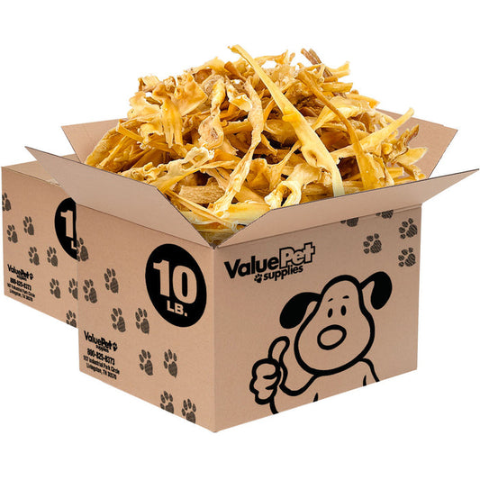 ValueBull Lamb Cheek Slice Dog Chews, Varied Shapes, 20 Pounds Bulk Pack - Varied - 20 Pound