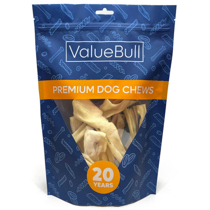 ValueBull Lamb Cheek Slices Dog Chews, Premium 5-6 Inch, 10 Count - Lamb Cheek - 10 Slices