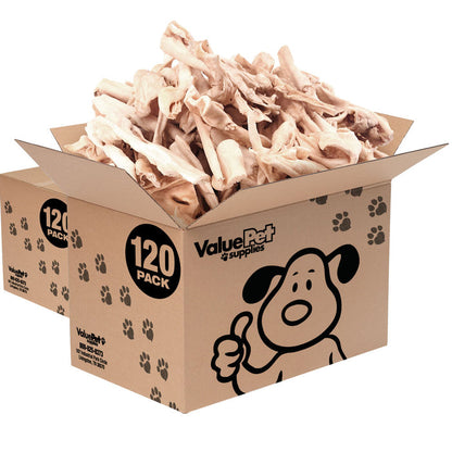 ValueBull Lamb Cheek Slices Dog Chews, Premium 5-6 Inch, 240 Count Bulk Pack - Lamb Cheek - 240 Slices
