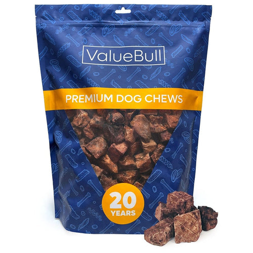 ValueBull Lamb Lung Cubes for Dogs, Premium, 2 Pounds - Cubes - 2 Pound