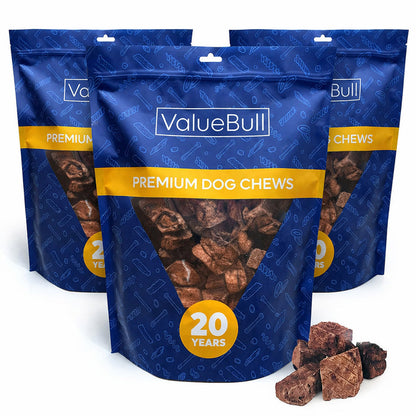 ValueBull Lamb Lung Cubes for Dogs, Premium, 6 Pounds - Cubes - 6 Pound