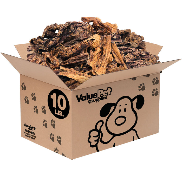 ValueBull Lamb Lung Sticks, Premium 10 Pounds Bulk Pack - Lung - 10 Pound