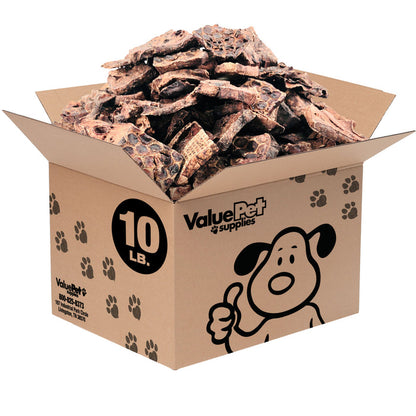 ValueBull Lamb Lung Wafers for Dogs, Premium 10 Pound Bulk Pack - Wafers - 10 Pound