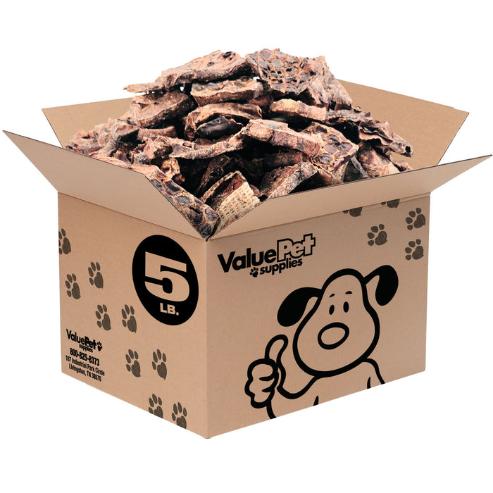 ValueBull Lamb Lung Wafers for Dogs, Premium 5 Pound - Wafers - 5 Pound