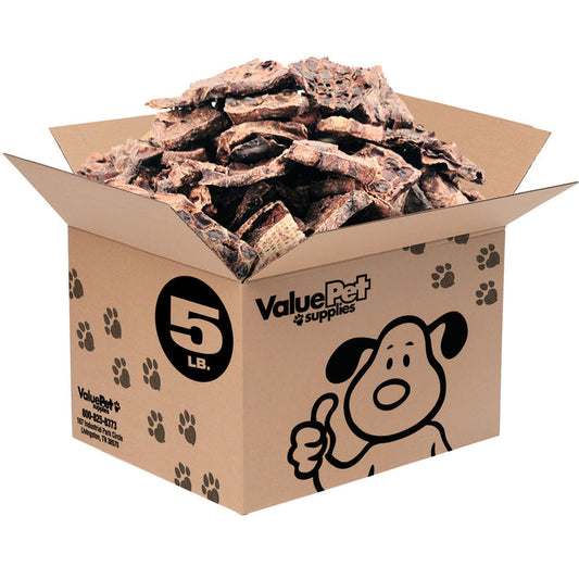 ValueBull Lamb Lung Wafers for Dogs, Premium 5 Pound - Wafers - 5 Pound