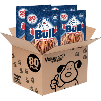ValueBull Lamb Pizzle Sticks for Dogs, 80 Count - Pizzles - 80 Sticks