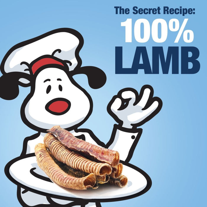 ValueBull Lamb Trachea for Dogs, Premium, 4-9 Inch, 2 Pound Bulk Pack - Trachea  - 2 Pound