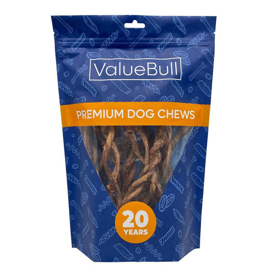 ValueBull Pizzle Twist Dog Chews, Premium Lamb, 20 Count - Lamb - 20 Pizzles
