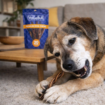 ValueBull Pizzle Twist Dog Chews, Premium Lamb, 80 Count - Lamb - 80 Pizzles
