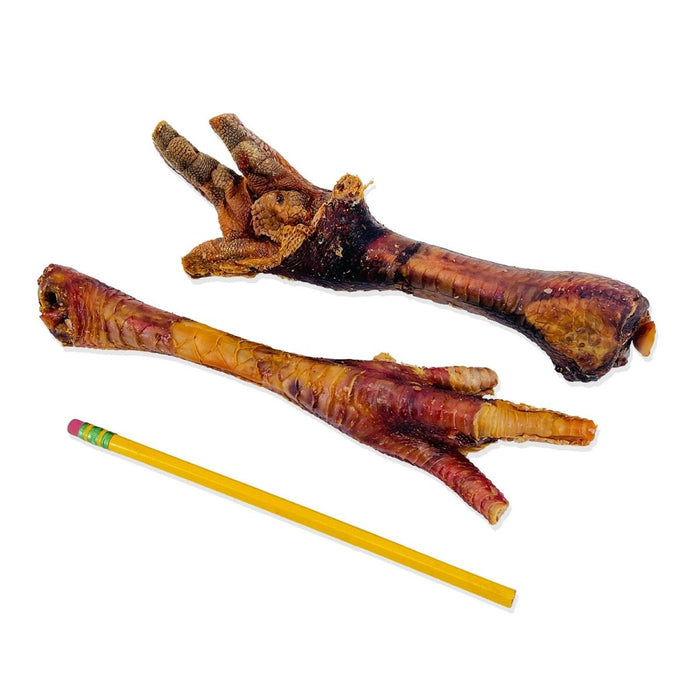 ValueBull Turkey Feet Dog Chews, 25 Count Bulk Pack - Turkey - 25 Feet