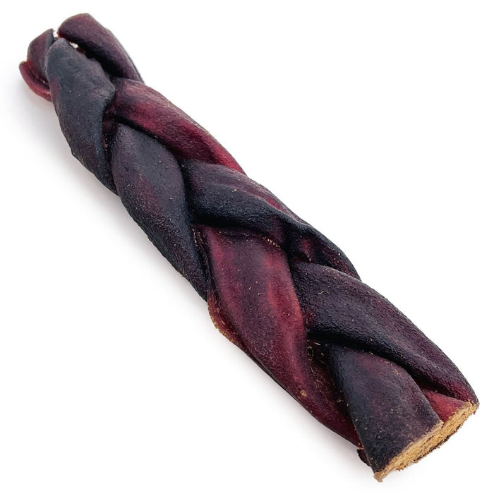 ValueBull USA Beef Collagen Braid for Large Dogs, Thick 6 Inch 50 Count