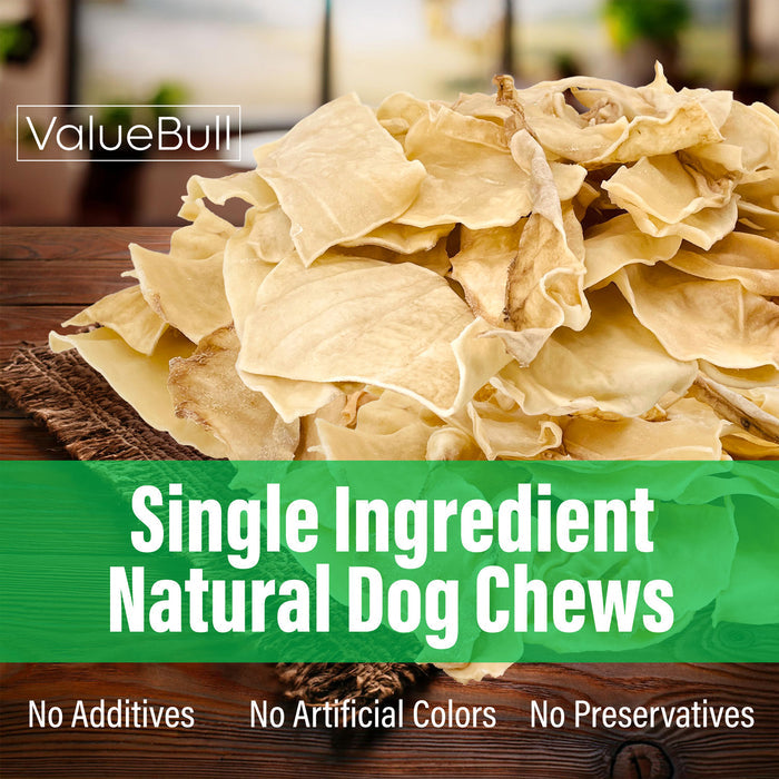 ValueBull USA Beef Collagen Chips Dog Chews, 100 Count - Natural - 100 Chips