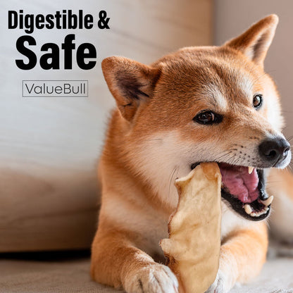 ValueBull USA Beef Collagen Chips Dog Chews, 200 Count Bulk Pack - Natural - 200 Chips