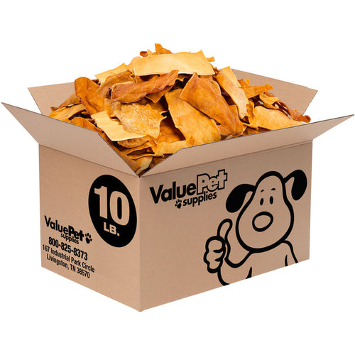 ValueBull USA Beef Collagen Chips Dog Chews, Chicken Flavor, 10 Pound Bulk Pack