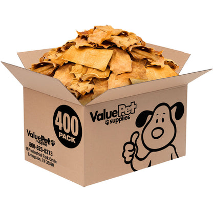 ValueBull USA Beef Collagen Chips Dog Chews, Chicken Flavor, 400 Count Wholesale Pack - Chicken - 400 Chips