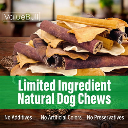ValueBull USA Beef Collagen Dog Chews, Fun Shapes Variety Mix, 5 Pound Bulk Pack - Varied - 5 Pound