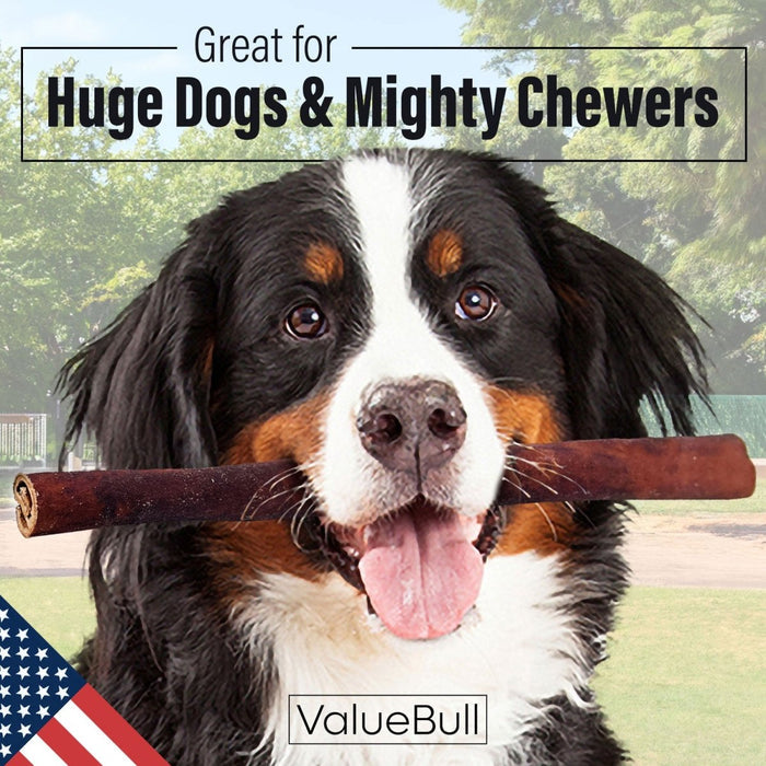 ValueBull USA Beef Collagen Sticks, 12 Inch Super Jumbo Chews, 10 Count