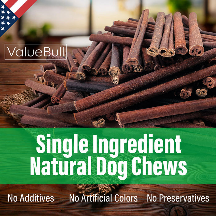 ValueBull USA Beef Collagen Sticks for Dogs, 12 Inch Thin Chews, 200 Count Bulk Pack - Thin - 200 Count