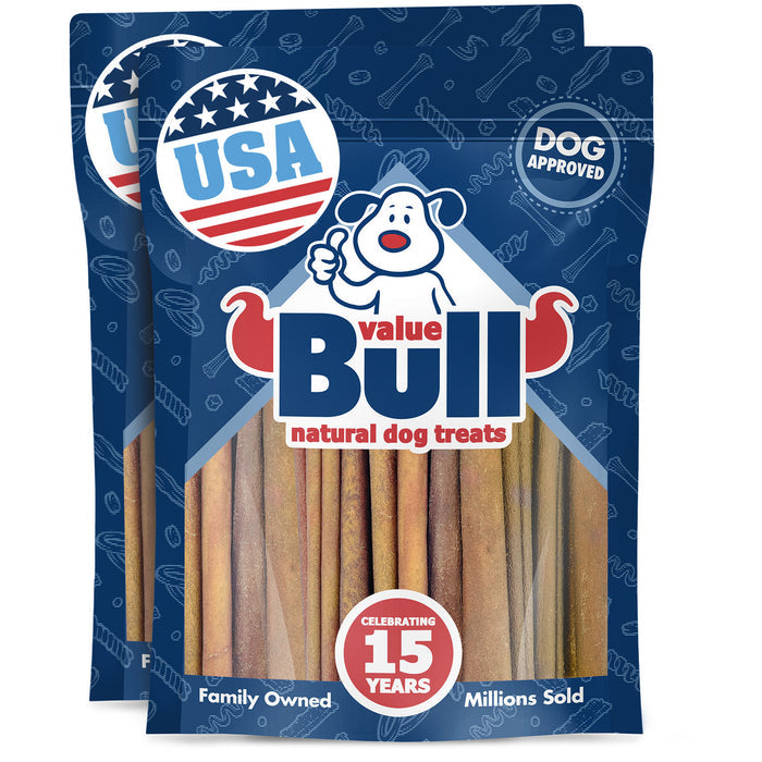ValueBull USA Beef Collagen Sticks for Dogs, 4-6 Inch Varied, 2 Pound - Varied - 2 Pound