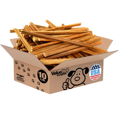 ValueBull USA Beef Collagen Sticks for Dogs, 7-12 Inch Varied, 10 Pound Bulk Pack - Varied - 10 Pound