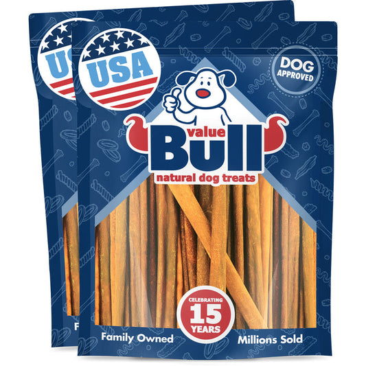 ValueBull USA Beef Collagen Sticks for Dogs, 7-12 Inch Varied, 2 Pound - Varied - 2 Pound