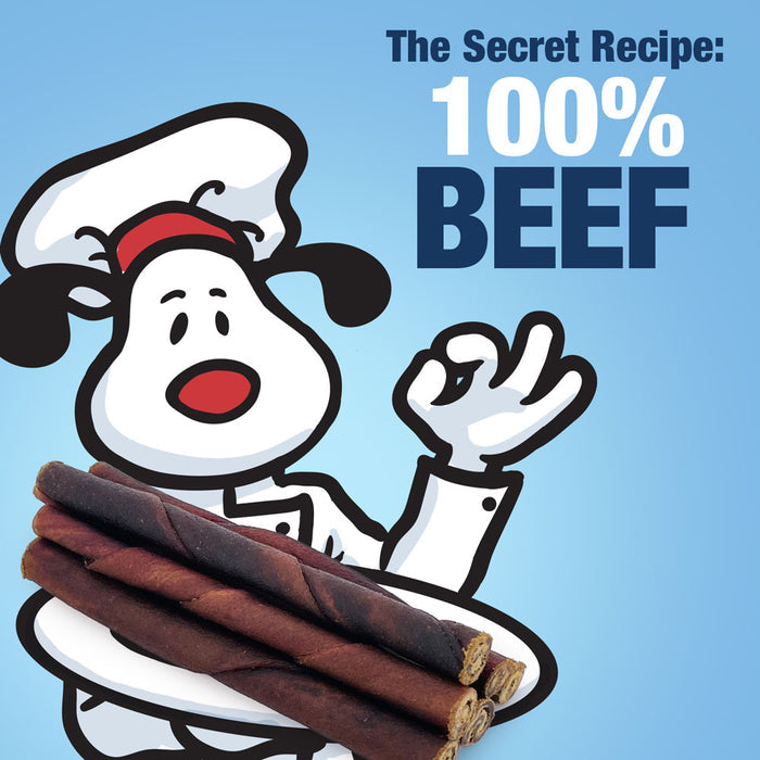 ValueBull USA Beef Collagen Twists Dog Chews, 5 Inch, 25 Count - Twists - 25 Sticks