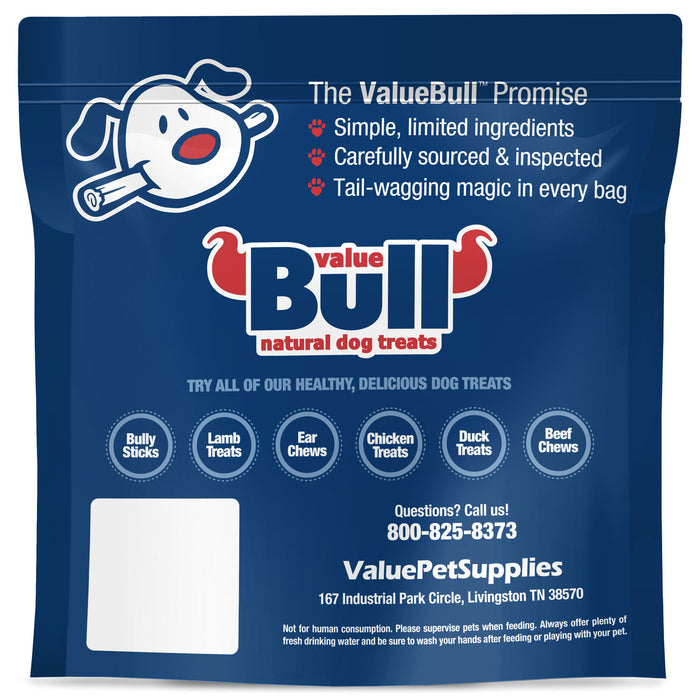 ValueBull USA Beef Lung Dog Chews, Sliced, 1 Pound - Lung - 1 Pound