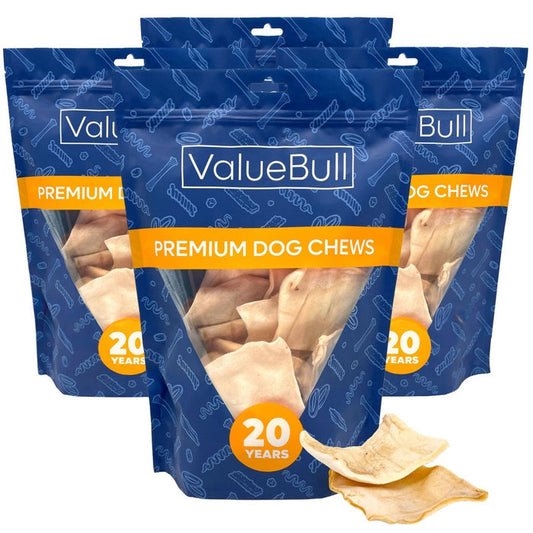ValueBull USA Beef Rawhide Chips for Dogs, 4 Pound - Natural - 4 Pound