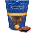 ValueBull USA Beef Rawhide Chips for Dogs, Beef, 25 Count