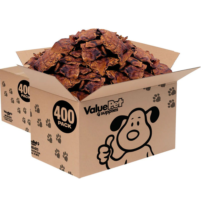 ValueBull USA Beef Rawhide Chips for Dogs, Beef, 800 Count Wholesale Pack