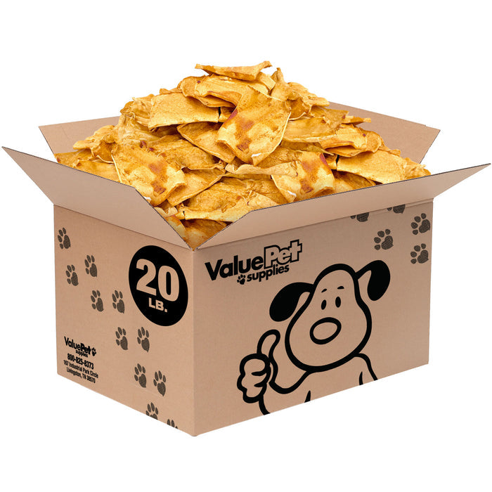 ValueBull USA Beef Rawhide Chips for Dogs, Chicken, 20 Pound Bulk Pack - Chicken - 20 Pound