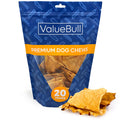 ValueBull USA Beef Rawhide Chips for Dogs, Chicken, 25 Count