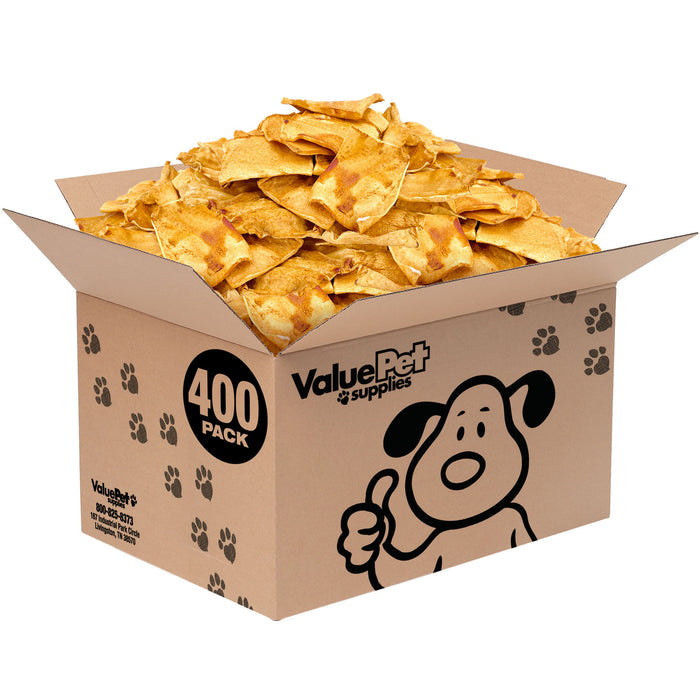 ValueBull USA Beef Rawhide Chips for Dogs, Chicken, 400 Count Bulk Pack - Chicken - 400 Chips