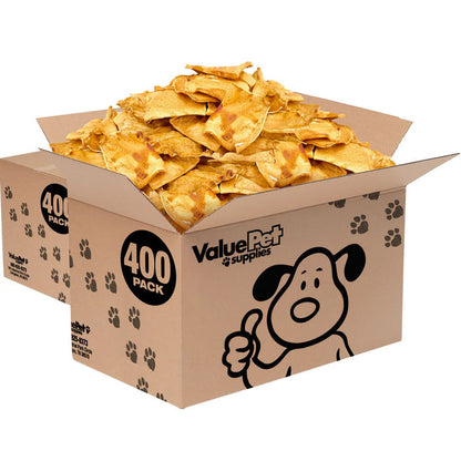 ValueBull USA Beef Rawhide Chips for Dogs, Chicken, 800 Count Wholesale Pack