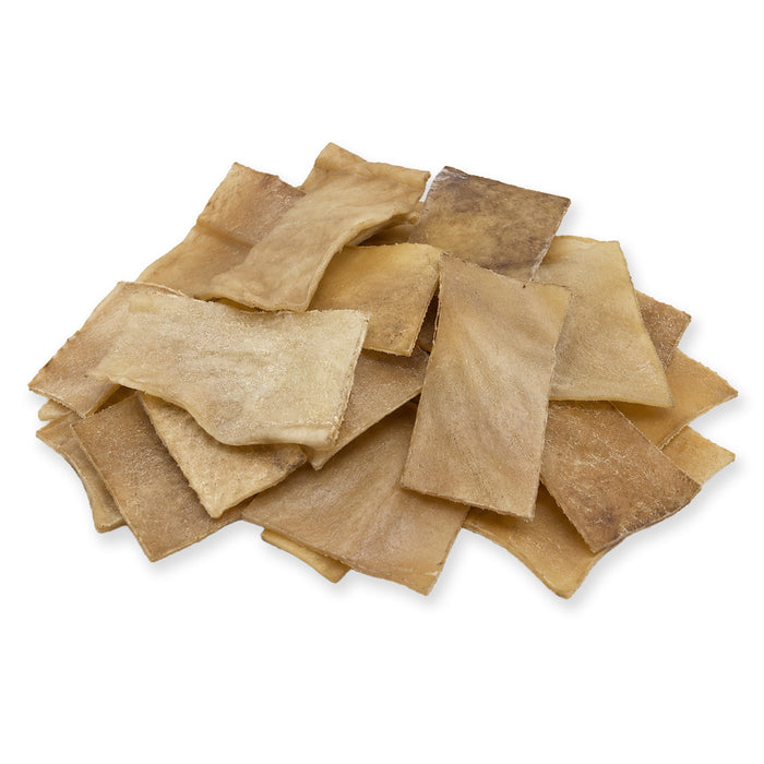 ValueBull USA Beef Rawhide Chips for Dogs, Smoked, 100 Count Bulk Pack - Smoked - 100 Chips