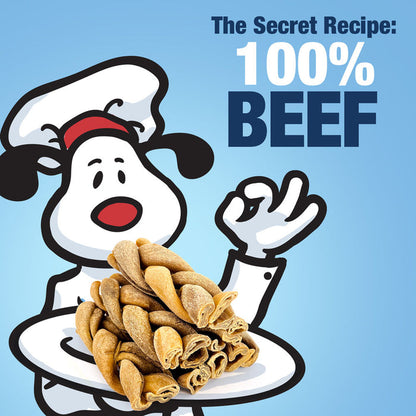 ValueBull USA Beef Rawhide Triple Braid Dog Chew, 6 Inch, 50 Count Bulk Pack - Thick - 50 Braids