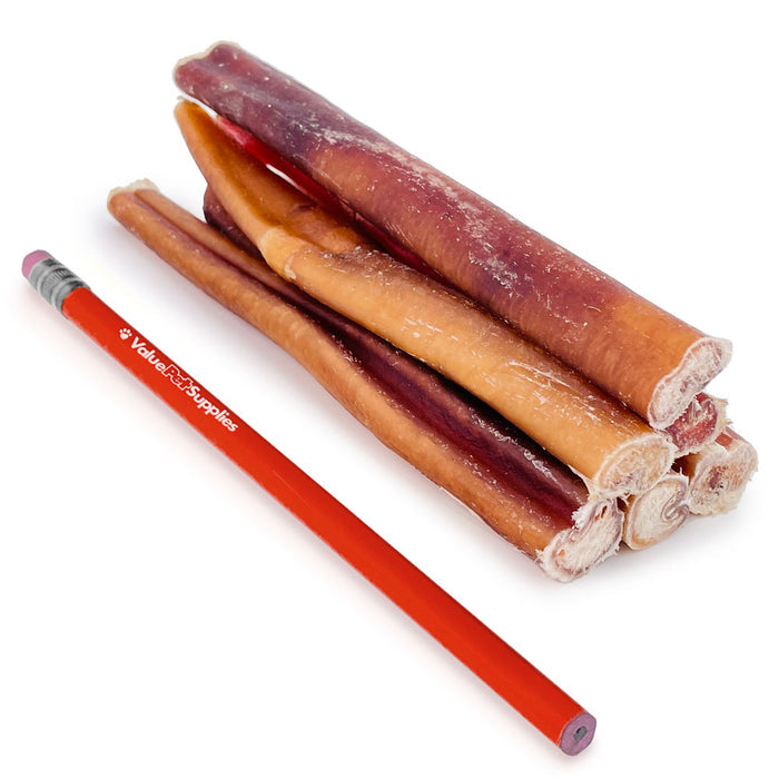 ValueBull USA Bully Sticks for Dogs, Medium 6 Inch, 100 Count Bulk Pack