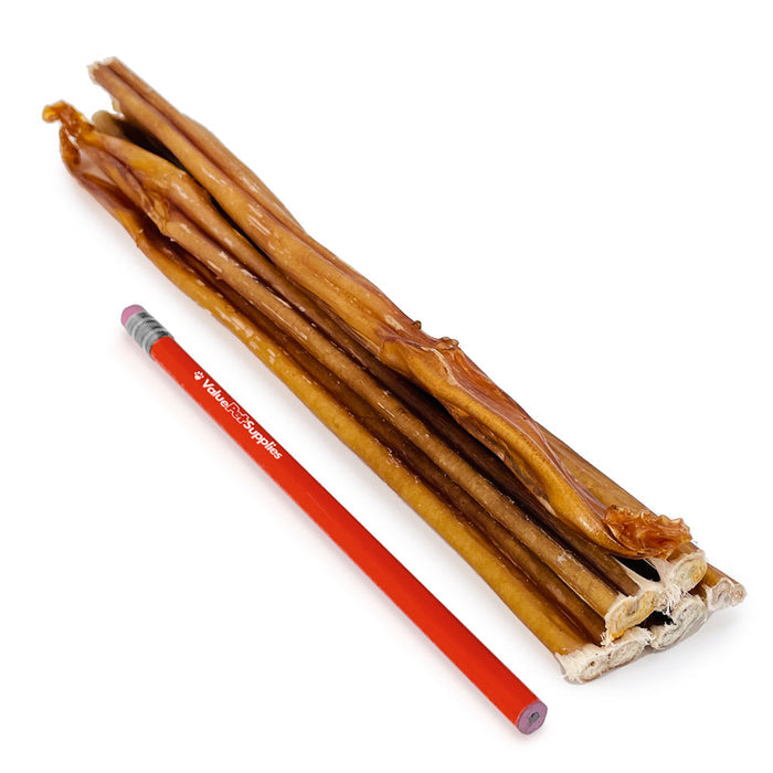 ValueBull USA Bully Sticks for Small Dogs, Thin 12 Inch, 50 Count - Thin - 50 Sticks