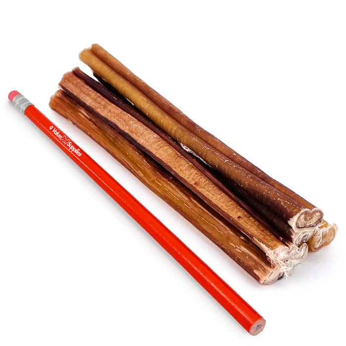 ValueBull USA Bully Sticks for Small Dogs, Thin 6 Inch, 25 Count - Thin - 25 Sticks