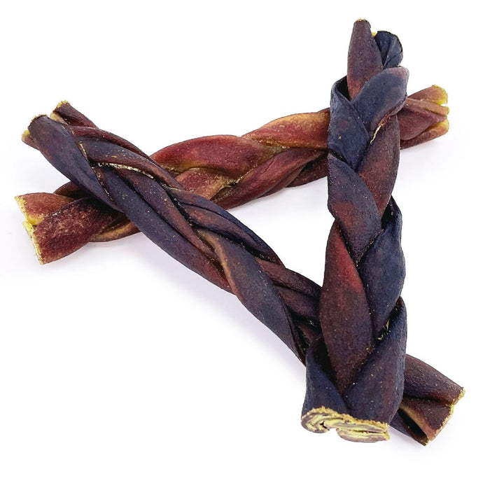 ValueBull USA Collagen Braid Beef Large Dog Chews, Medium 6 Inch 200 Count Wholesale Pack - Medium - 200 Braids
