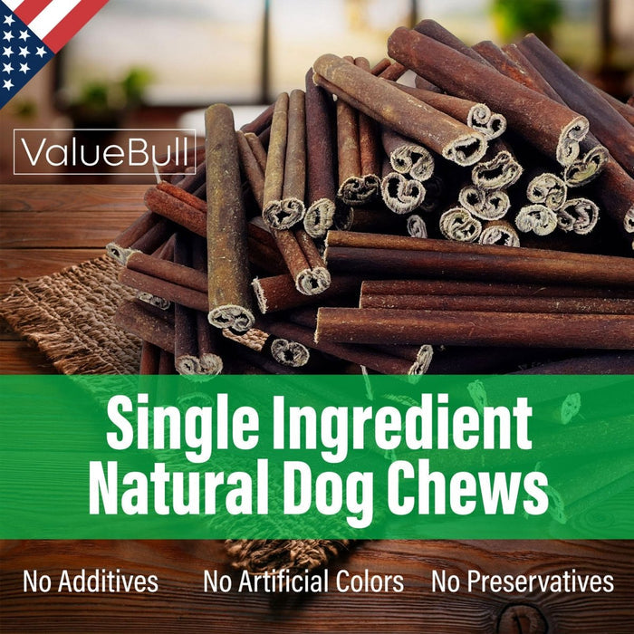 ValueBull USA Collagen Sticks for Dogs, 6 Inch Medium Chews, Natural Long-Lasting Dog Treats, 100 Count Bulk Pack - Medium - 100 Sticks