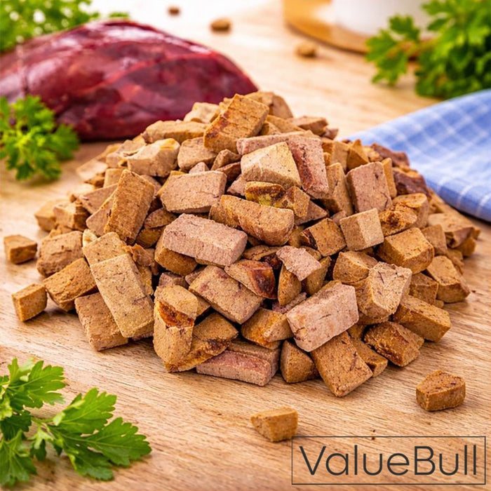 ValueBull USA Freeze Dried Beef Liver for Dogs & Cats, 1 Pound - Beef Liver - 1 Pound