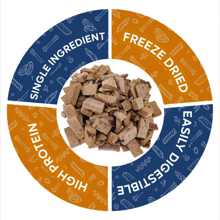 ValueBull USA Freeze Dried Beef Liver for Dogs & Cats, 4 Pound - Beef Liver - 4 Pound