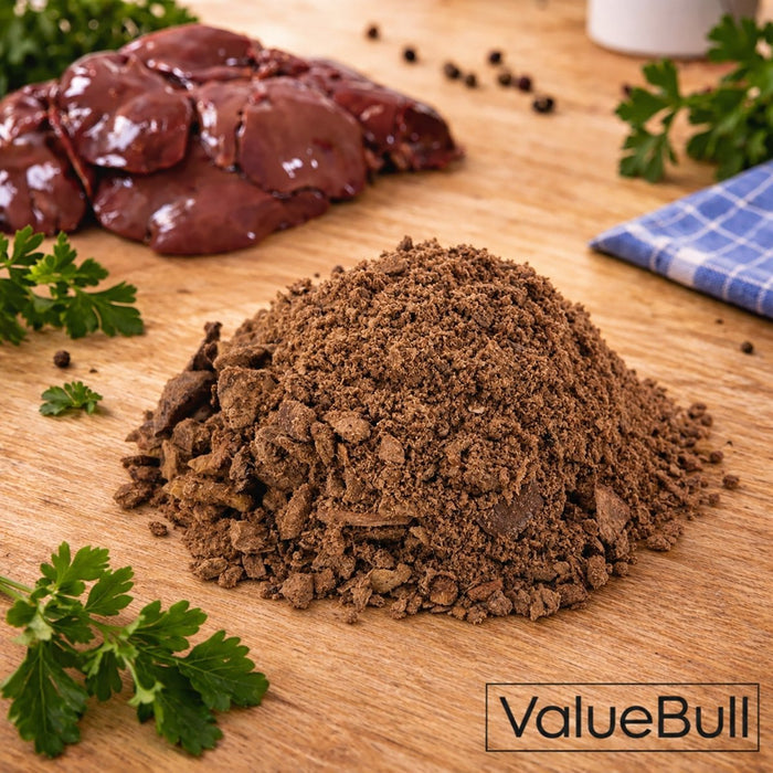 ValueBull USA Freeze Dried Chicken Liver Food Topper for Dogs & Cats, 1 Pound - 1