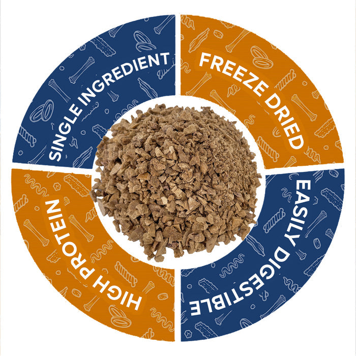 ValueBull USA Freeze Dried Lamb Liver Food Topper for Dogs & Cats, 1 Pound - 1
