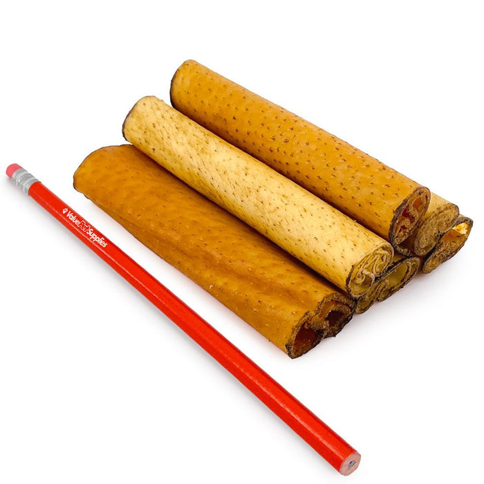 ValueBull USA Pork Hide Retriever Rolls for Dogs, 4 Inch Pig Skin Chews, 50 Count - ValuePetSupplies